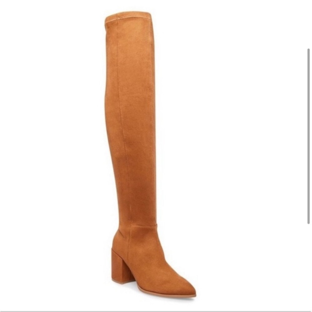 Steve Madden Jacey Over the Knee Suede Boots in Chestnut